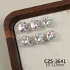 Decoraciones de Pedrería para Uñas con Diseño de Huevo de Paloma, Bolas de Pedrería Ovaladas Acabadas Coloridas de Lujo Deslumbrante, Accesorios para Uñas, Bolas de Pedrería Acabadas