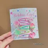 Pinzas para el pelo de niños de colores dulces, estilo japonés y coreano, con flores de dibujos animados de colores, pinzas para flequillo lateral para niñas y pasadores para bebés, accesorios para el pelo