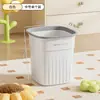 Papelera de sala de estar, cubo de almacenamiento grande de alta gama para cocina, gran capacidad, lujo ligero, sensación de alta gama