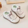 Zapatos de Encaje Arkham para Niñas 2026 Otoño Nuevo Estilo Zapatos Infantiles de Suela Suave Cómodos Zapatos Planos Pequeños para Niños Medianos y Mayores Zapatos Individuales con Moño
