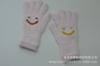 Bonito Smiley Jacquard Menina Luvas de Cabelo de Vison Outono e Inverno Quente Dopamina Cold-proof Malha de Lã Luvas de Tela de Toque