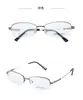 Armazón de anteojos de aleación de titanio con memoria, armazón de anteojos de estilo business, se puede equipar con lentes graduados para miopía y presbicia, ultraligero y cómodo, unisex, apto tanto para hombres como para mujeres