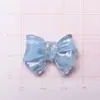 Laço Transparente com Glitter Fino Grampo de Cabelo Caseiro Elástico de Cabelo Buraco de Fivela de Sapato Capa de Celular Adesivo de Copo d'Água Acessórios de Resina DIY