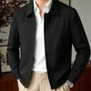 Outono 2026 Transfronteiriço Amazon Jaqueta 3D Estilo Dinheiro Novo e Antigo Masculina Cor Sólida Versátil Gola Alta Jaqueta Cardigan Camisa