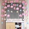 Linda Cortina de Fresas Chet Juguete Educativo Artefacto Cortina de Habitación de Boda Suministros para Arreglo de Cortinas Populares en Internet Cortina para Habitación de Niña