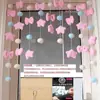 Cortina de Puerta Blanca con Mariposas de Colores Artefacto Decoración de Sala de Bodas Cortina Cortina Roja de Internet Suministros para Arreglo Cortina de Puerta para Habitación de Niña
