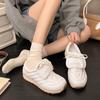 Tênis de Treino Feminino prata 2025 Novos Sapatos de Ballet Esportivos Versátil Plano Casual Sapatos Femininos Sapatos Forrest Gump tênis