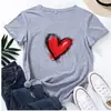 Camiseta de Algodão Tamanho EuropeuPopular Feminina 100% Algodão Estampada Casual Esportiva Manga Curta Simples Multifuncional