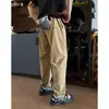 Pantalones Casuales con Logo Triangular Estilo Americano para Hombre, Nuevos Pantalones de Verano Ajustados de Secado Rápido, Pantalones Versátiles de Moda para Deportes al Aire Libre
