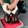 Botines de Piel Suave para Mujer 2026 Otoño Invierno Nueva Llegada Plataforma de Terciopelo Grueso Suela Gruesa Botas Martin Botas de Piel para Madre Botas de Algodón Engrosadas Botas de Mujer