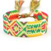 Pulsera de estilo étnico bohemio bordada con cinta, pulsera de moda con cinta de color, correa de muñeca tejida, pulsera genial para parejas