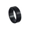 2026 Joyería Nueva de Moda Transfronteriza Europea y Americana Anillo para Hombre de Acero de Titanio Negro Mate Plateado 8mm Giratorio para Alivio del Estrés