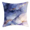 Funda de almohada de mármol morado de ensueño transfronteriza, funda de almohada de cintura para sofá, decoración de dormitorio y oficina en casa