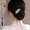 Elegante Novo Estilo Chinês Flor de Pérola Pente de Cabelo Delicado Estilo Nacional Temperamento Grampo de Cabelo para Penteados Diário Versátil Acessório de Cabelo