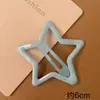 Pasador de Estrella de Color Caramelo de Dopamina Grande de 6 cm para Niñas, Pinza para Flequillo Lateral, Pinza Bb, Pinza Linda para Niñas Jóvenes