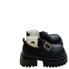Sapatos de Couro com Salto Grosso para Aumentar a Altura para Mulheres, Novos Mocassins Estilo Britânico Retrô Verão 2026, Sapatilhas Casuais de Moda Versáteis