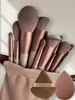 Nuevo Set de 13 Brochas de Maquillaje Cuatro Estaciones Verde Cerdas Suaves para Polvo Suelto Iluminador Rubor Pincel para Sombras de Ojos Set Completo de Herramientas de Belleza