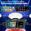 Superventas transfronterizo 8.1 pulgadas CarPlay para Motocicleta Monitoreo de Presión de Neumáticos Navegador Portátil Impermeable para Conducir Motocicleta