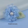4-10cm fábrica em estoque camélia borda queimada flor chapelaria tecido flor feita à mão acessórios flor de tecido acessórios DIY broche
