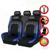 Amazon Temu Fundas para Asientos de Coche de Comercio Exterior Transfronterizo, Juego Universal de Nueve Piezas para Cinco Plazas para Todas las Estaciones, Cuero de PU