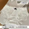 Calcinhas de Renda Femininas Puro Desejo Alta Aparência Calcinhas 10A Antibacterianas Algodão Puro Gancho Estendido Doce Floral Menina Calcinhas Triângulo