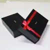 Diseño e impresión de cajas de embalaje de alta gama en el distrito de Longhua Producción de cajas de regalo con cinturón exquisito Caja de regalo avanzada tipo flip negra
