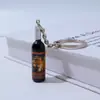Chaveiro criativo de garrafa de vinho de simulação pingente de comida de resina pingente de bolsa DIY presente promocional venda quente transfronteiriça