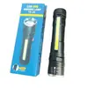 Linterna de Exterior de Alto Brillo en Stock, Multifuncional Recargable por USB con Zoom T6 Luz de Largo Alcance con Imán y Clip para Bolígrafo, Linterna Cob