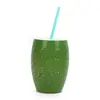 Vasos Desechables de Plástico con Forma de Fruta, Vasos con Forma de Sandía para Bebidas, Vasos para Jugos, Vasos para Té de Leche, Vasos Creativos de Fruta al por Mayor
