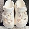 Buraco Sapatos Acessórios Sapato Flor Sapato Fivela Sentido Avançado Acessórios DIY Pérola Cadeia Decoração Sapato Fivela Jóias Estéreo Fivela