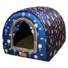 Caseta para perros pequeños, cálida, de invierno, para bichón, de peluche, para cuatro estaciones, universal, extraíble y lavable.