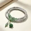 Pulseira Bodhi Lua Estrela Branca Wenwan Presente Requintado Pulseira Giratória Estilo Chinês Pingente de Vagem de Lótus Chinês Personalidade Fresca