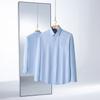 Nova Camisa Romon Anti-rugas de Manga Longa Masculina Manga Longa Branca Masculina Não Amassa Alta Qualidade Roupa de Trabalho Camisa