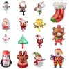 Mini Árbol de Navidad Muñeco de Nieve Navideño Globo Decoración de Fiesta Navideña Globo Globo de Película de Aluminio Mini Árbol de Navidad