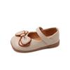 Zapatos de Princesa para Niñas 2026 Primavera Nuevos Versátiles Lazo Zapatos de Cuero para Niños Estilo Coreano Suela Suave Antideslizantes Planos para Estudiantes