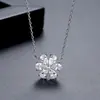 Collar Colgante de Flor Nueva Jinse para Mujer Estilo de Diseño Ins Cadena Sencilla para Clavícula Versátil Cadena Nicho