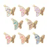 Transfronterizo Nuevo Acero Inoxidable Goteo de Aceite Mariposa Vintage DIY Collar Pulsera Joyería Accesorios Colgante Patrón Animal