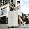 Maleta de Equipaje de Gran Capacidad Personalizada al por Mayor para Hombres y Mujeres, Elegante Maleta con Ruedas de 26 Pulgadas 24 Pulgadas Resistente a Caídas y al Desgaste para Viajes de Larga Distancia