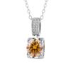Colgante de Plata de Ley S925 Chapado en Oro Blanco Micro-Incrustado Cabeza de Toro Collar de Moissanita Moda para Mujer Cadena Clavícula Venta al por Mayor Joyería de Plata