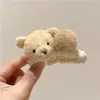 Grampo de Cabelo Bola de Pelo de Urso Outono e Inverno Grampo para Franja Meio Presa Acessório de Cabeça Clipe Superior Grampo para Rabo de Cavalo Alto Pequeno Acessório de Cabelo
