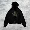 Moletom com Capuz Duplo Personalizado Estampa Camuflada no Forro, Zíper, Estilo de Rua Masculino - Comércio Exterior Transfronteiriço Inverno 2025