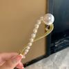 Tocado de Clip de Perla de Alta Gama Hebilla de Rana Horquilla para el Cabello para Mujer Primavera y Verano Clip de Pico de Pato Horquilla Clip Clip
