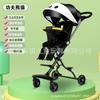 Artefato de Andar para Bebê Carrinho de Bebê Dobrável Reclinável Artefato de Andar para Bebê com Pé de Uma Tecla Rotativo