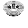 Tazón Engrosado de Acero Inoxidable 304, Tazón Pequeño para Sopa, Tazón de Arroz Doméstico de Grado Alimenticio, Tazón Redondo de Hierro con Fondo Plano, Tazón para Preparación de Cocina
