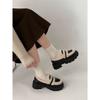 Sapatos de couro pequenos forrados de lã estilo britânico femininos 2023 outono e inverno novo estilo acadêmico retrô sapatos de camada única mocassins sapatos de algodão quentes