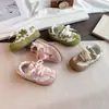 Zapatillas de Entrenamiento Alemanas con Lazo para Niñas, Nuevas Primavera y Otoño 2026, Zapatillas de Suela Suave con Velcro para Niñas Jóvenes