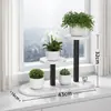 Suporte de Flores para Varanda Transfronteiriço, Estante de Armazenamento de Chão, Suporte de Flores Modular de Luxo Leve para Interior, Suporte de Vasos de Flores Multicamadas para Plantas Trepadeiras e Plantas Verdes