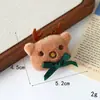 Muñeco de Peluche de Dibujos Animados DIY Accesorios Árbol de Navidad Reno Papá Noel Adornos Accesorios Accesorios para el Cabello Llaveros Accesorios