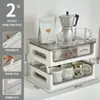 Caixa de Armazenamento para Sachês de Chá Mesa Despensa Balcão Bar Suporte para Armazenamento de Cápsulas de Café Prateleira de Armazenamento de Chá e Lanches Estilo Gaveta