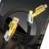 Cabo de dados de carregamento rápido Mecha quatro em um tipo duplo Typec para Huawei Apple 15 Samsung PD12W cabo de dados transfronteiriço